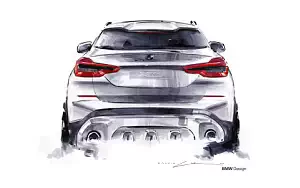 BMW X3 car sketch wallpapers 4K Ultra HD