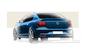 Dacia Logan car sketch wallpapers 4K Ultra HD