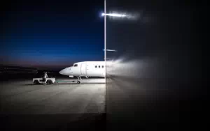 Falcon 7X private jet wallpapers 4K Ultra HD