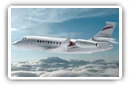 Falcon 2000LXS private jets desktop wallpapers 4K Ultra HD