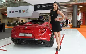 Alfa Romeo car and Girl wallpapers 4K Ultra HD