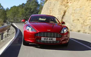 Aston Martin Rapide (Magma Red) car wallpapers 4K Ultra HD