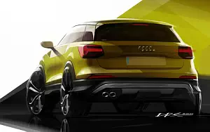 Audi Q2 TDI quattro car sketch wallpapers 4K Ultra HD