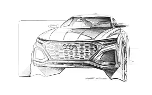 Audi Q8 Sport Concept car sketch wallpapers 4K Ultra HD