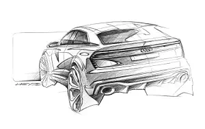 Audi Q8 Sport Concept car sketch wallpapers 4K Ultra HD
