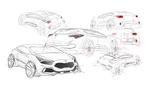 Kia pro_cee'd car sketch wallpapers 4K Ultra HD