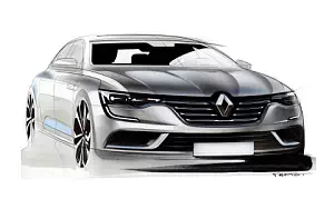 Renault Talisman car sketch wallpapers 4K Ultra HD