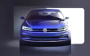 Volkswagen Polo car sketch wallpapers 4K Ultra HD