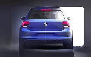 Volkswagen Polo car sketch wallpapers 4K Ultra HD
