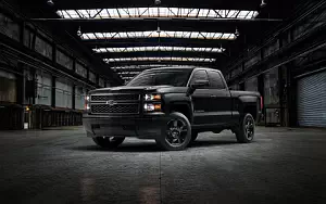 Chevrolet Silverado WT Black Out Double Cab car wallpapers 4K Ultra HD