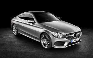 Mercedes-Benz C 300 Coupe AMG Line car wallpapers 4K Ultra HD