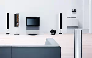 Bang & Olufsen BeoLink main room with BeoVision Avant and BeoSound 9000 and BeoLab 8000 and BeoLab 2 and BeoLab 2000 wallpapers 4K Ultra HD