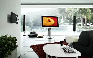Bang & Olufsen BeoVision 7 40 3D with BeoLab 8002 and BeoSound 5 Encore and Beo6 wallpapers 4K Ultra HD