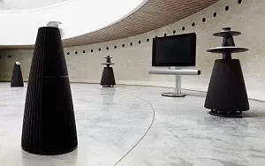 Bang & Olufsen BeoVision 7 40 with BeoLab 7 2 and BeoLab 5 and BeoLab 9 wallpapers 4K Ultra HD