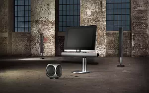 Bang & Olufsen BeoVision 7 40 with BeoLab 7 2 and BeoLab 8000 and BeoLab 2 sub woofer wallpapers 4K Ultra HD