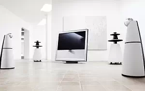 Bang & Olufsen BeoVision 9 with BeoLab 5 and BeoLab 9 wallpapers 4K Ultra HD