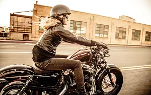 Harley-Davidson Sportster 1200X Forty Eight motorcycle wallpapers 4K Ultra HD