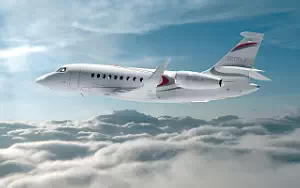Falcon 2000LXS private jet wallpapers 4K Ultra HD