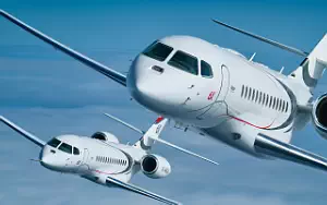Falcon 6X private jet wallpapers 4K Ultra HD
