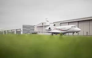 Falcon 7X private jet wallpapers 4K Ultra HD