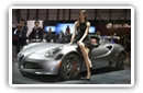 Alfa Romeo cars and girls desktop wallpapers 4K Ultra HD