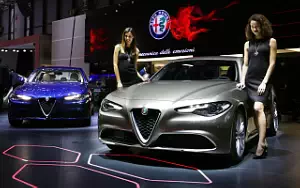 Alfa Romeo car and Girl wallpapers 4K Ultra HD