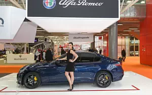 Alfa Romeo car and Girl wallpapers 4K Ultra HD