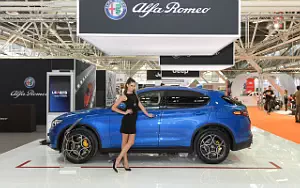 Alfa Romeo car and Girl wallpapers 4K Ultra HD