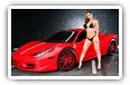Ferrari cars and girls desktop wallpapers 4K Ultra HD