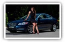 Jaguar cars and girls desktop wallpapers 4K Ultra HD