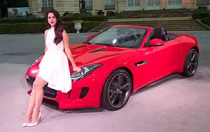 Jaguar car and Girl wallpapers 4K Ultra HD