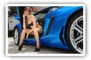 Lamborghini cars and girls desktop wallpapers 4K Ultra HD