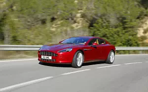 Aston Martin Rapide (Magma Red) car wallpapers 4K Ultra HD