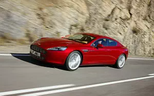 Aston Martin Rapide (Magma Red) car wallpapers 4K Ultra HD