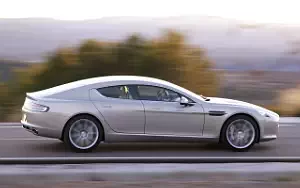 Aston Martin Rapide (Silver Blonde) car wallpapers 4K Ultra HD