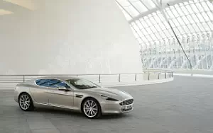 Aston Martin Rapide (Silver Blonde) car wallpapers 4K Ultra HD