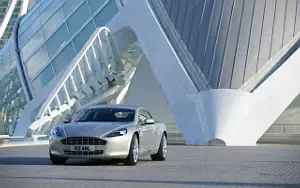 Aston Martin Rapide (Silver Blonde) car wallpapers 4K Ultra HD