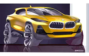 BMW X2 M Sport X car sketch wallpapers 4K Ultra HD