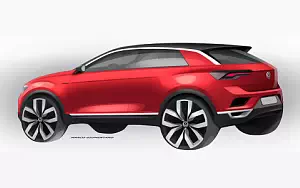 Volkswagen T-Roc car sketch wallpapers 4K Ultra HD