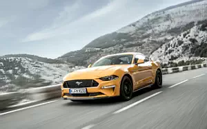 Ford Mustang GT Fastback (Orange Fury) EU-spec car wallpapers 4K Ultra HD