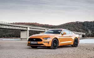 Ford Mustang GT Fastback (Orange Fury) EU-spec car wallpapers 4K Ultra HD