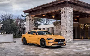 Ford Mustang GT Fastback (Orange Fury) EU-spec car wallpapers 4K Ultra HD